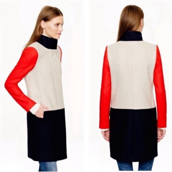 J. Crew Wool Colorblock Jacket - Picture 5 of 5